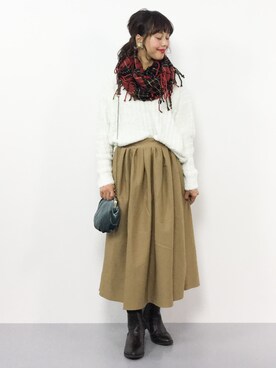 内山陽菜さん(レディース・149cm)の秋コーディネート