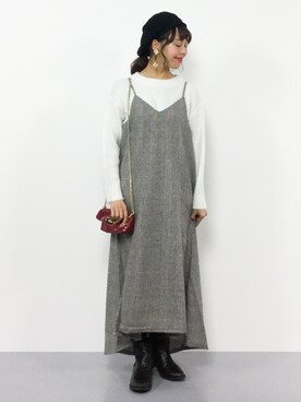内山陽菜さん(レディース・149cm)の秋コーディネート