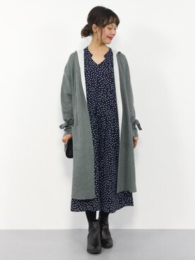 内山陽菜さん(レディース・149cm)の秋コーディネート