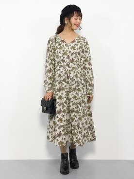 内山陽菜さん(レディース・149cm)の秋コーディネート