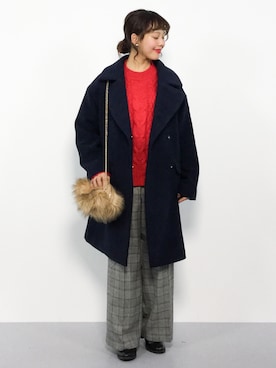 内山陽菜さん（レディース・149cm）の秋コーディネート