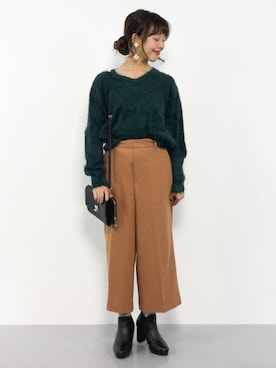 内山陽菜さん（レディース・149cm）の秋コーディネート