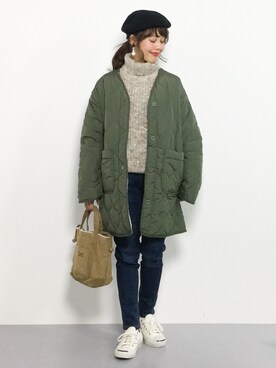 内山陽菜さん(レディース・149cm)の秋コーディネート