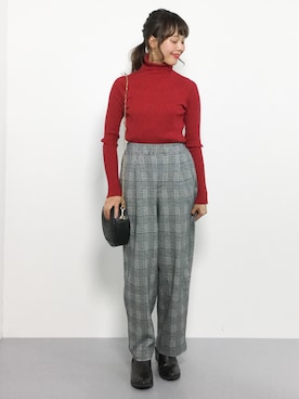 内山陽菜さん（レディース・149cm）の秋コーディネート