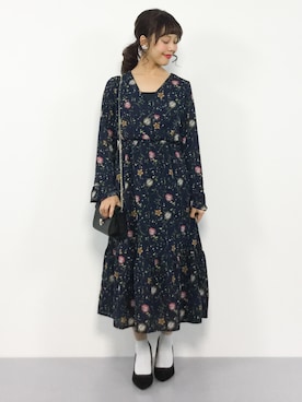 内山陽菜さん(レディース・149cm)の冬コーディネート