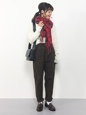 内山陽菜さん（レディース・149cm）の冬コーディネート