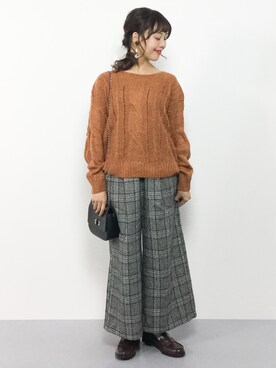 内山陽菜さん（レディース・149cm）の冬コーディネート