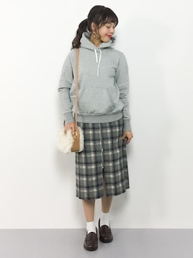 内山陽菜さん（レディース・149cm）の冬コーディネート