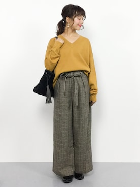 内山陽菜さん（レディース・149cm）の冬コーディネート