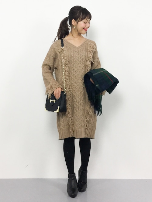 内山陽菜 Zozotown Free S Martのワンピースを使ったコーディネート Wear