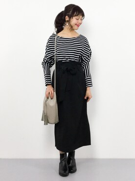 内山陽菜さん（レディース・149cm）の冬コーディネート