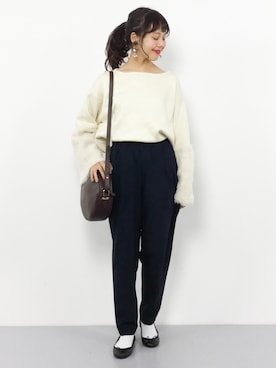 内山陽菜さん（レディース・149cm）の冬コーディネート