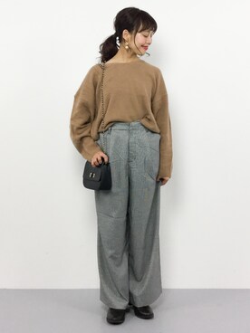 内山陽菜さん（レディース・149cm）の冬コーディネート