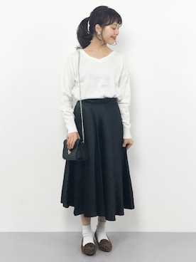 内山陽菜さん（レディース・149cm）の冬コーディネート