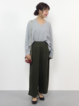 内山陽菜さん（レディース・149cm）の冬コーディネート