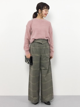 内山陽菜さん（レディース・149cm）の冬コーディネート