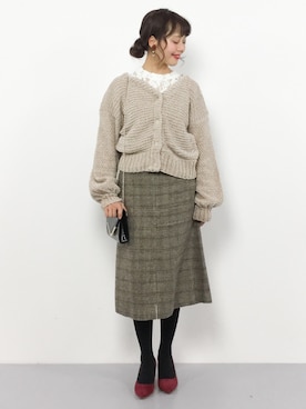 「ZOZO新春セール開催中です！」｜内山陽菜さん（レディース・149cm）の冬コーディネート