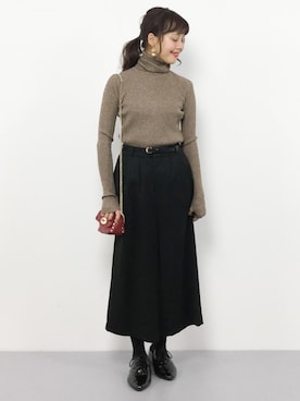 内山陽菜さん（レディース・149cm）の冬コーディネート