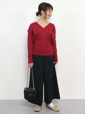 内山陽菜さん(レディース・149cm)の冬コーディネート