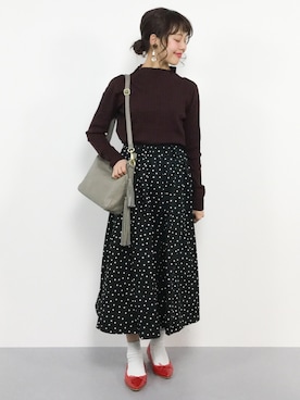 内山陽菜さん(レディース・149cm)の冬コーディネート