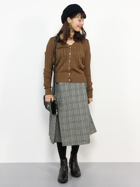 「ZOZO新春セール開催中です！」｜内山陽菜さん（レディース・149cm）の冬コーディネート