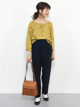 内山陽菜さん(レディース・149cm)の冬コーディネート