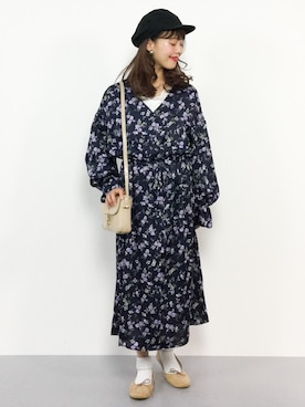 「TONE SELECT GOODS（トーンセレクトグッズ）のアイテム」を使った、内山陽菜さん（レディース・149cm）の冬コーディネート