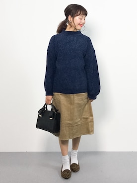 内山陽菜さん（レディース・149cm）の冬コーディネート