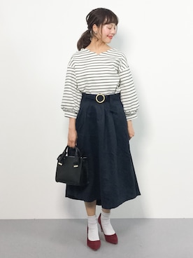 内山陽菜さん（レディース・149cm）の冬コーディネート