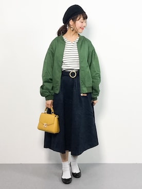 内山陽菜さん（レディース・149cm）の冬コーディネート