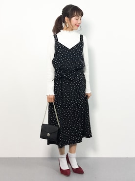 内山陽菜さん（レディース・149cm）の冬コーディネート