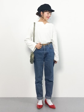 内山陽菜さん（レディース・149cm）の冬コーディネート