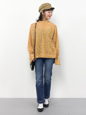 内山陽菜さん(レディース・149cm)の冬コーディネート