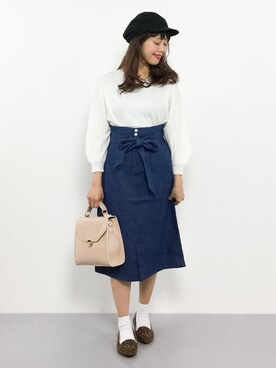 内山陽菜さん（レディース・149cm）の冬コーディネート