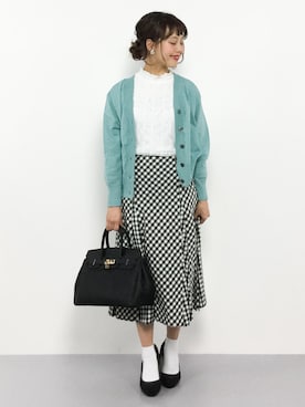 内山陽菜さん（レディース・149cm）の冬コーディネート