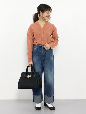 内山陽菜さん（レディース・149cm）の冬コーディネート