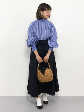 内山陽菜さん（レディース・149cm）の春コーディネート