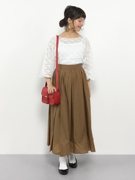 内山陽菜さん(レディース・149cm)の冬コーディネート