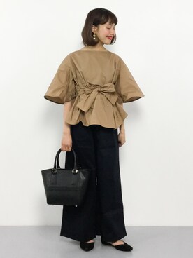 内山陽菜さん（レディース・149cm）の冬コーディネート