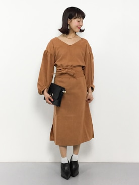 内山陽菜さん(レディース・149cm)の春コーディネート