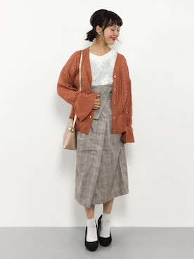 内山陽菜さん（レディース・149cm）の春コーディネート