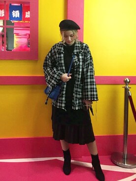 「VII&CO（VII&CO）のアイテム（ジャケット/アウター）」を使った、Pude Saliさん（レディース・168cm）の冬コーディネート