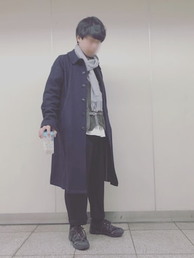 「VANQUISH（ヴァンキッシュ）のアイテム（ジャケット/アウター）」を使った、yu-yuさん（メンズ・170cm）の冬コーディネート