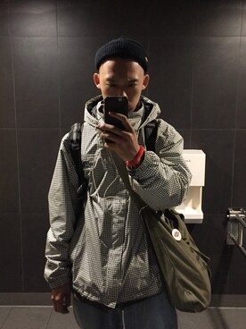 「DEMARCOLAB（デマルコラブ）のアイテム」を使った、Leeさん（メンズ・173cm）の夏コーディネート