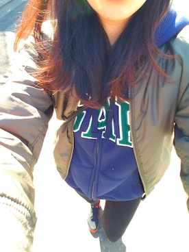 「暖かい日の冬コーデ」｜mochizukisinさん（レディース・168cm）の春コーディネート