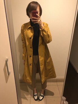 「BLACK BY MOUSSY（ブラックバイマウジー）のアイテム（その他アウター）」を使った、なみこさん（レディース・164cm）の秋コーディネート
