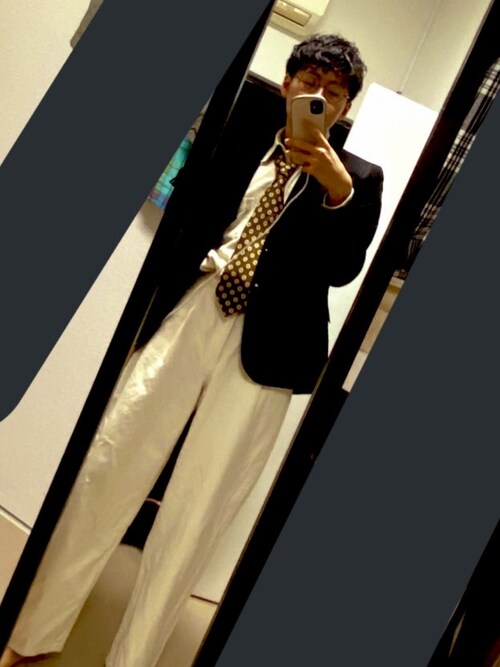 H M エイチ アンド エム のスーツジャケットを使ったメンズ人気ファッションコーディネート Sciaky