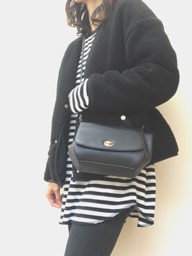 「coca（coca）（コカ）のアイテム（ブルゾン）」を使った、A.koさん（レディース・166cm）の冬コーディネート