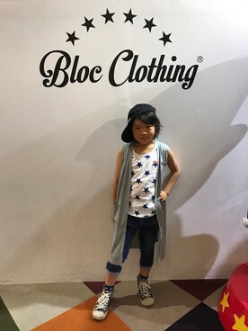 「BLOC（ブロック）のアイテム（パンツ）」を使った、そうさん（キッズ・131cm）の夏コーディネート