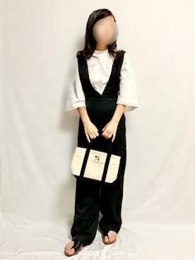 「ミニトート」｜「アイテム（サンダル）」を使った、🌷𝒚𝒖𝒖𝒓𝒊.🌷さん（レディース・150cm）の夏コーディネート
